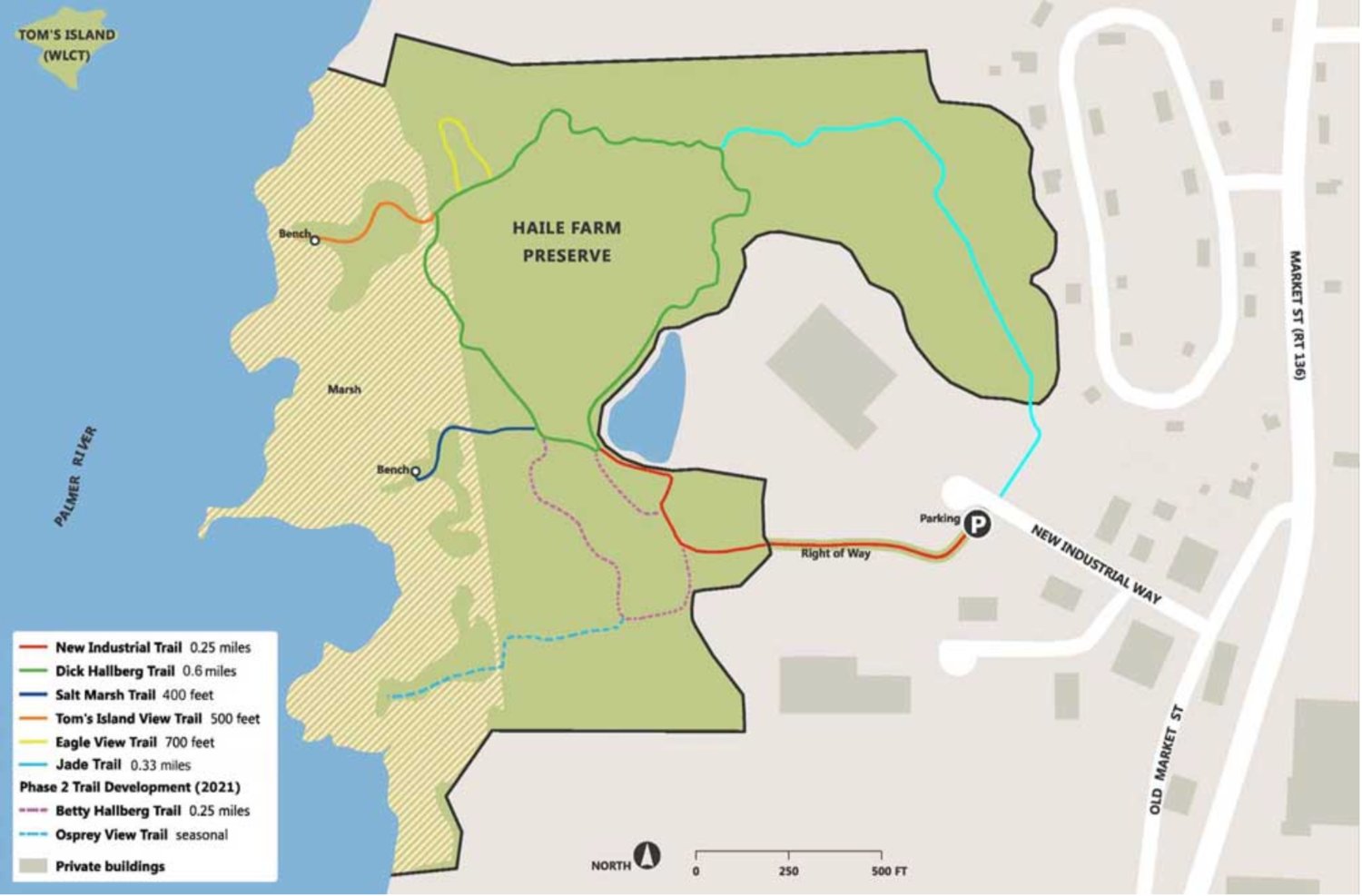 The Haile Farm Preserve consists of a large area of walking trails along the Palmer River, providing great opportunities for hiking and bird watching. It will be the location of the Warren land Conservation Trust’s first day walk of 2022.