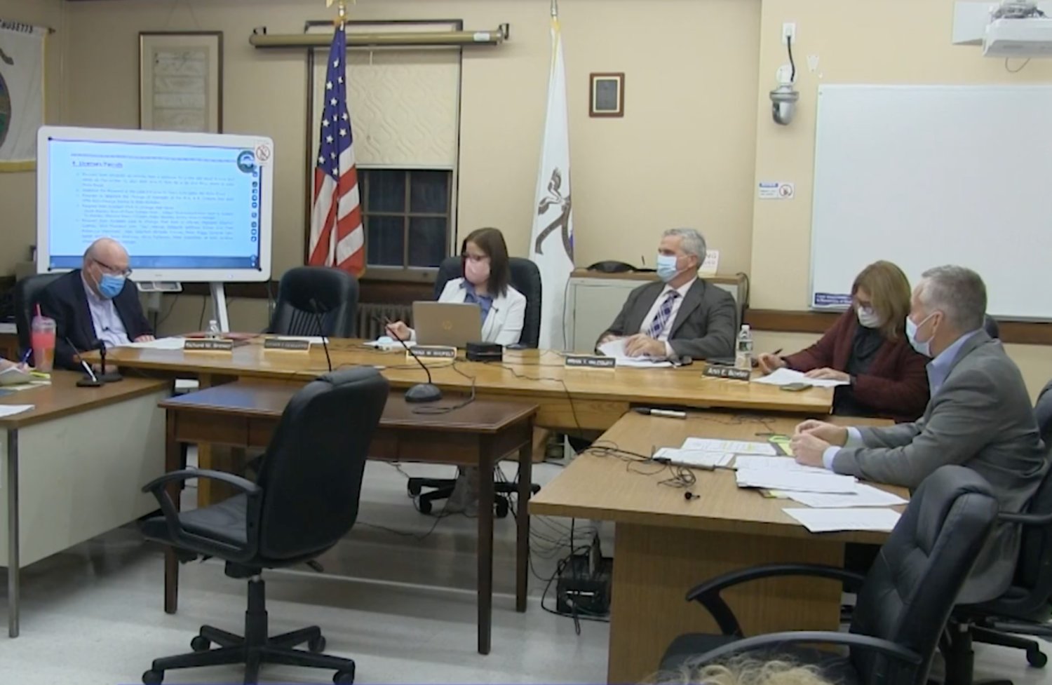 The Westport Select Board meets Monday, Dec. 6. It was the board's last in-person meeting before switching to remote.