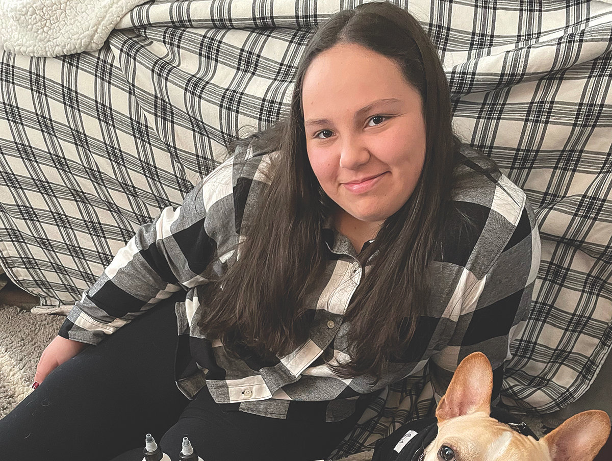 Morgan Pontagarca started making artisanal soap and other products after an accident. She is a student at the Rhode Island Connections Academy.