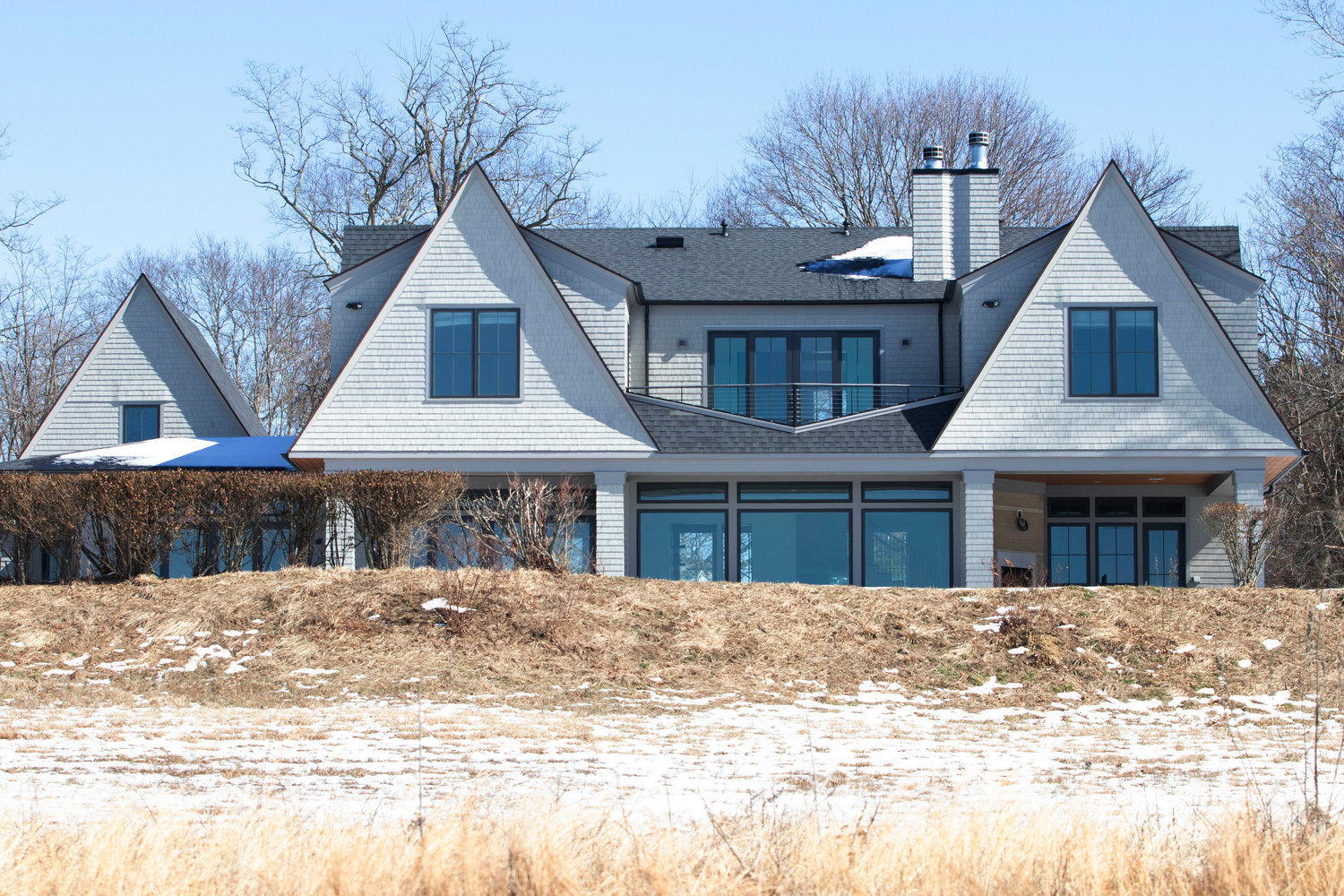 This Fessenden Road home sold recently for $4.75 million. It sits on more than two acres of land overlooking Narragansett Bay.