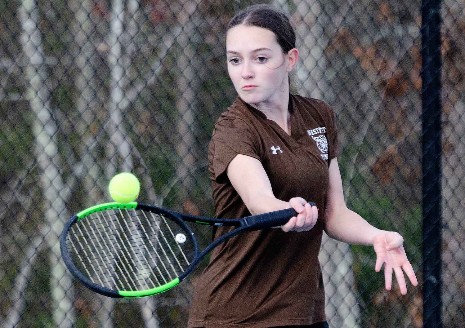 Wildcats first singles player Kaelyn Jones beat Bishop Connolly's Rebecca Colangri, 6-0, 6-0. The Wildcats are now 3-2 as they play three games this week.
