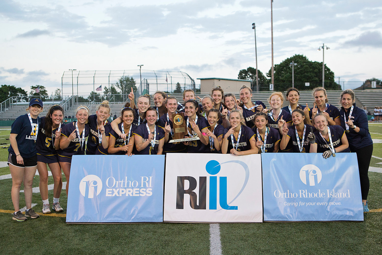 The 2022 Division 1 girls' lacrosse state champions.