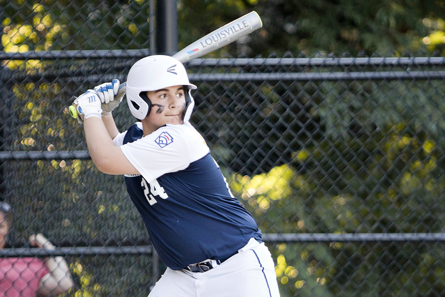 Barrington's Ellis Brittelle goes up to bat against East Providence in the 12U All-Star game, Saturday.