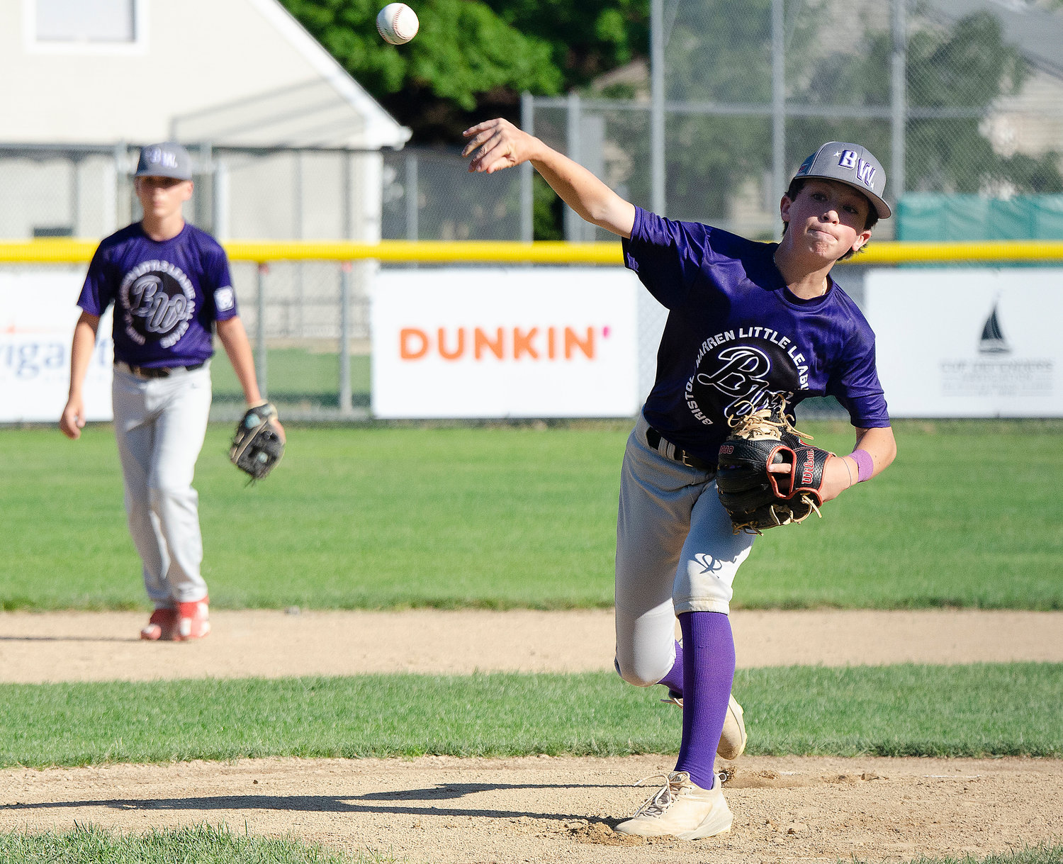Pitcher Parker DeWolf delivers a pitch during the game against Newport. DeWolf was stellar as he struck out twelve, allowed just one hit and no runs in six innings during the team’s game against Newport on Saturday. 