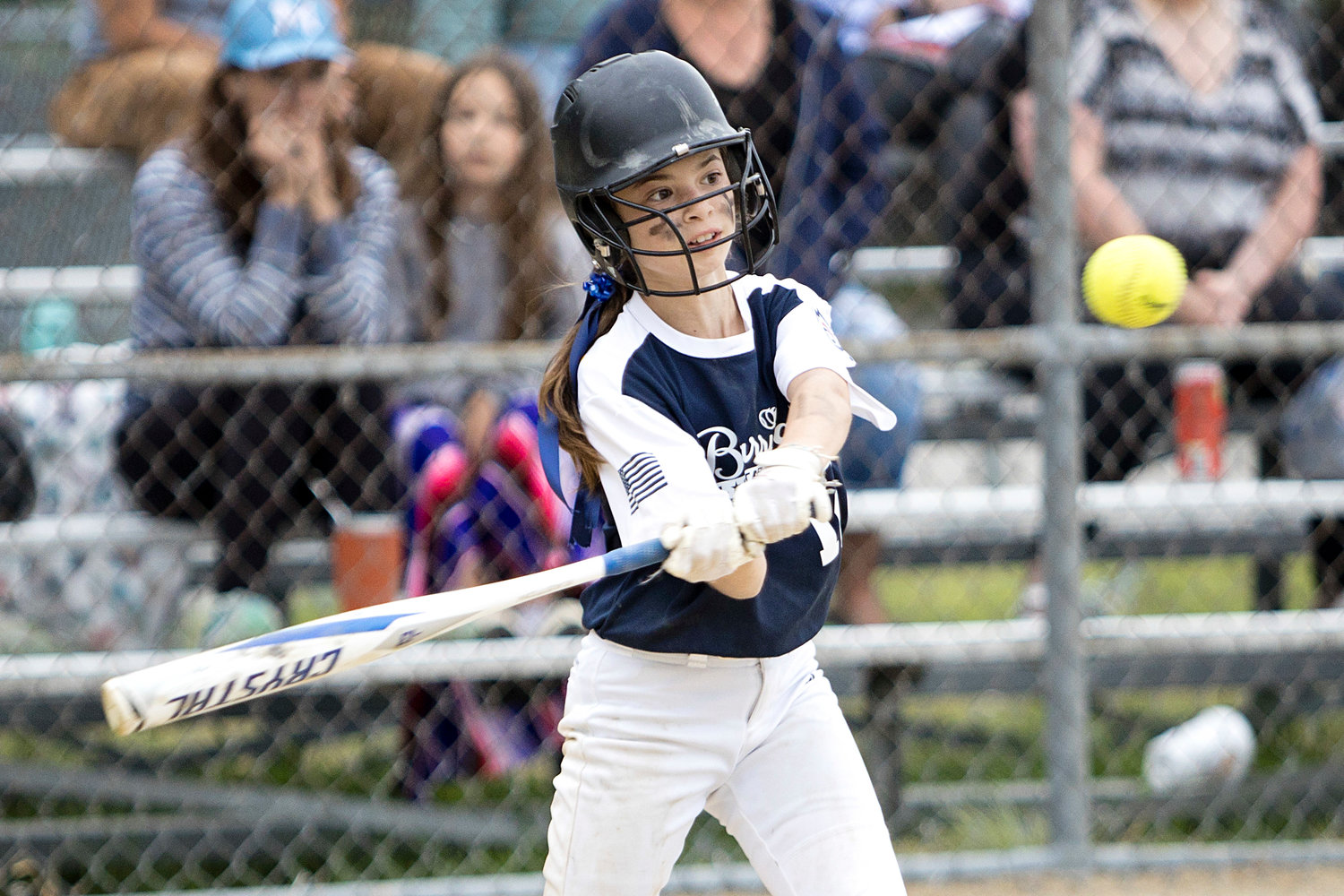 Layla Kupperman takes a swing while at bat against Middletown, Tuesday.