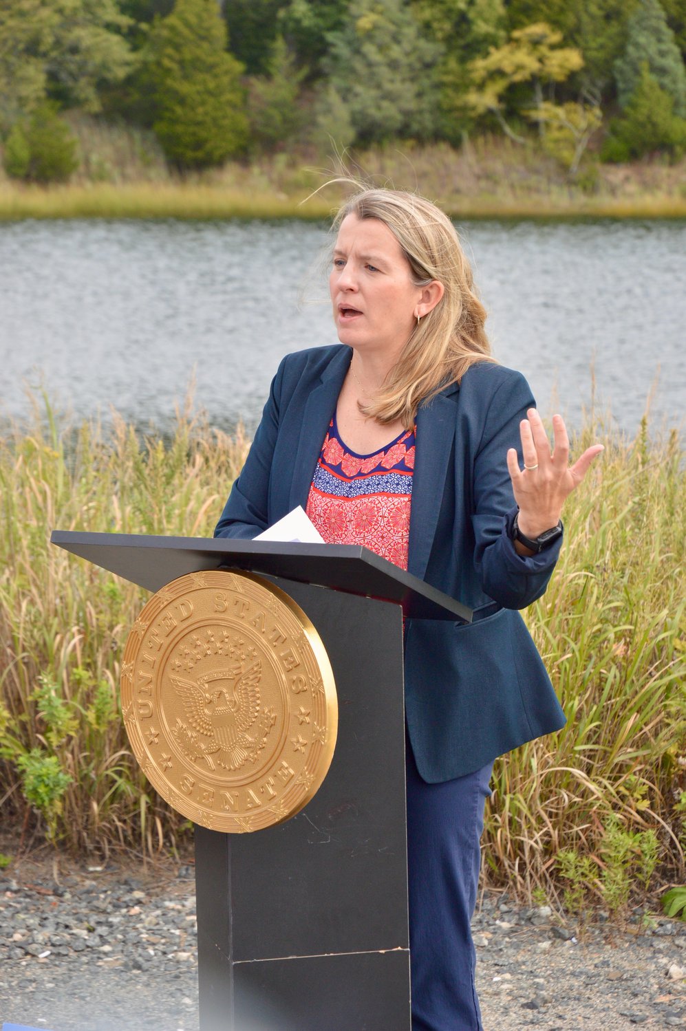 Caitlin Chaffee, reserve manager for the Narragansett Bay National Estuarine Research Reserve.