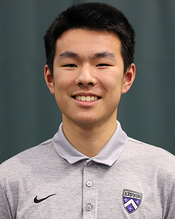 Eric Zhang was a standout on the BHS tennis team and now plays at Kenyon College.