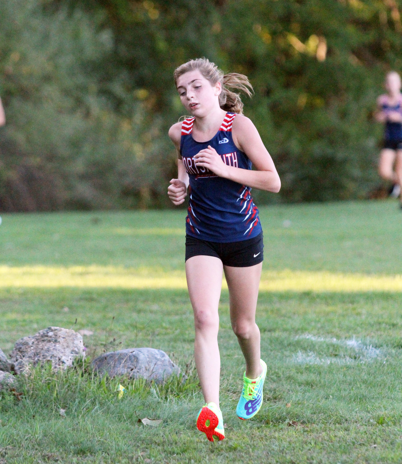 Mae Marston led Portsmouth High’s girls, placing seventh overall in 23:33.