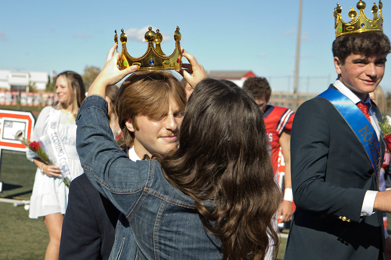 Nick Waycuilis is crowned one of the Homecoming kings.