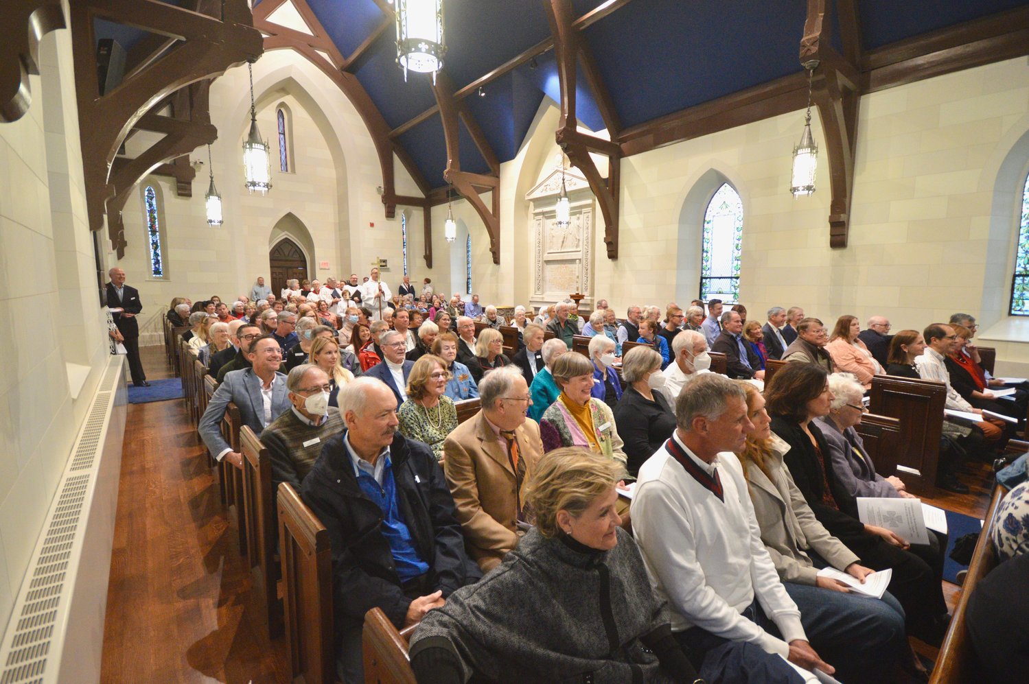 A full house of about 165 parishioners came out Nov. 13 to celebrate the newly restored historic chapel at St. Mary’s Episcopal Church.