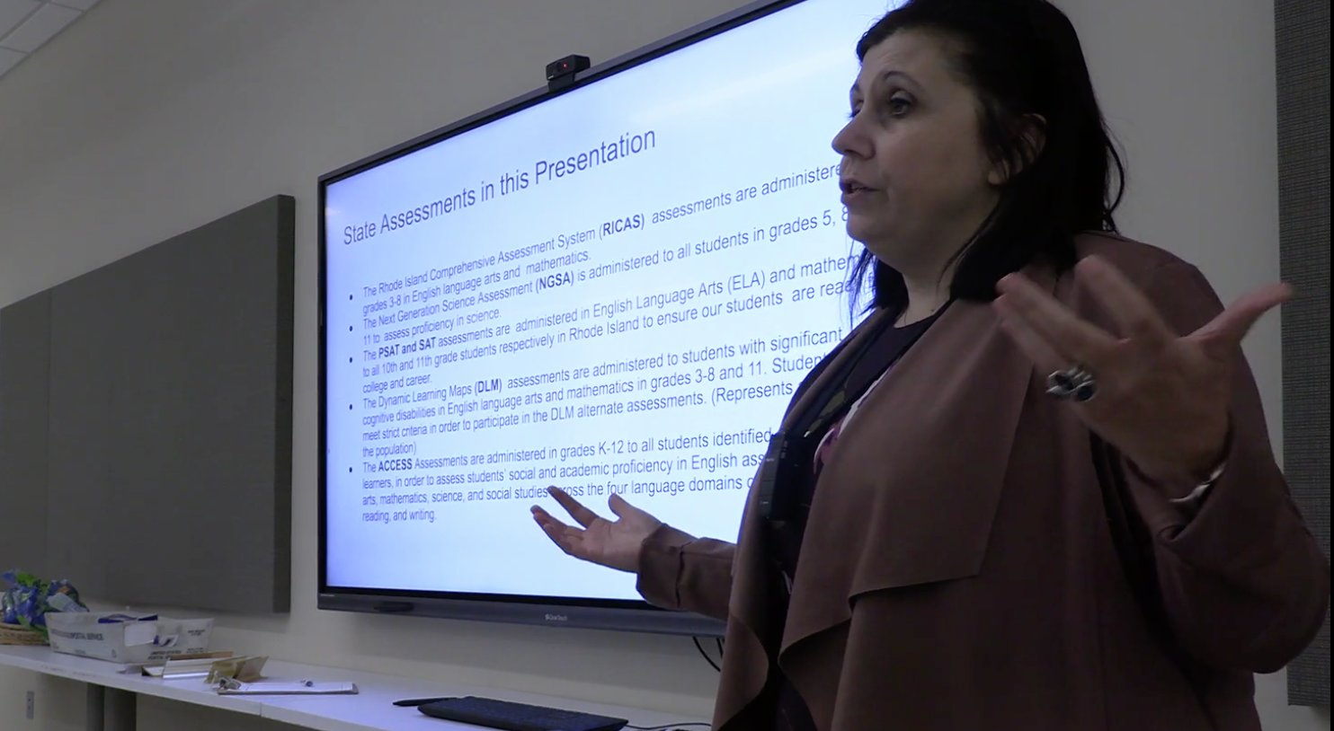 Assistant Superintendent Paula Dillon recently shared a presentation about the standardized assessment results in Barrington.