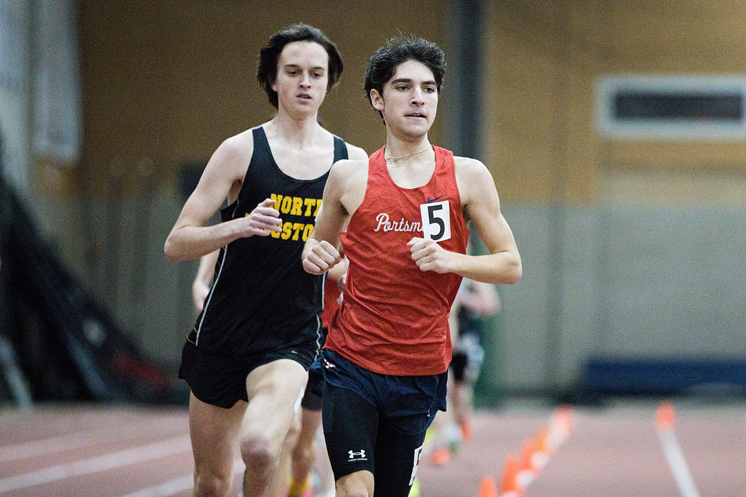 Chris Vachon leads the way while competing in the 1,000-meter race, which he’d go on to win with a time of 2:54.27.
