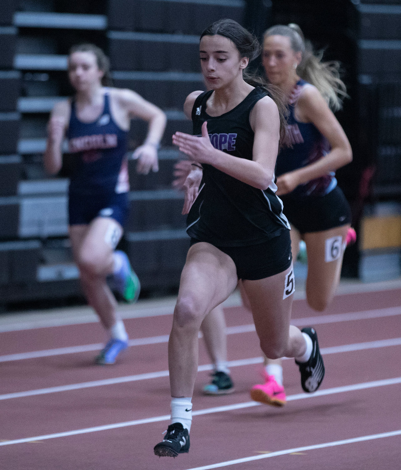 Thea Jackson, a sprinter, tallied 17 points and placed fourth in the 55-meter hurdles, second in the 55-meter run and fifth in the long jump.