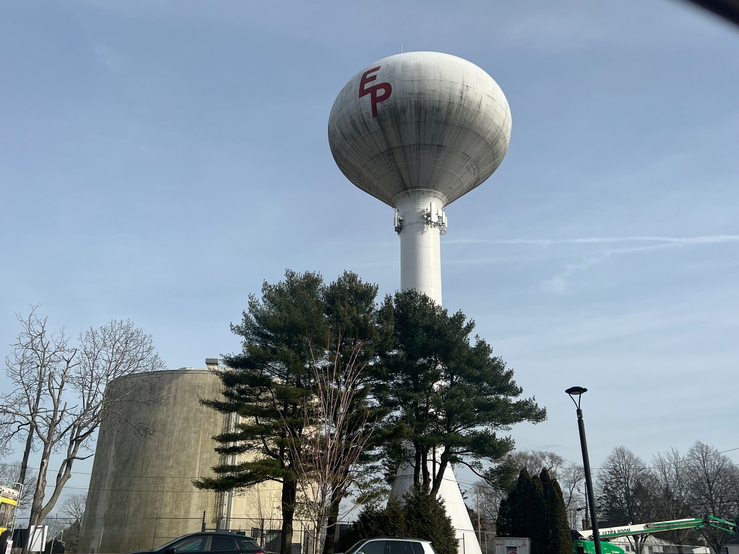 The landmark East Providence water tower in Kent Heights as it appeared Monday, Feb. 27, 2023.