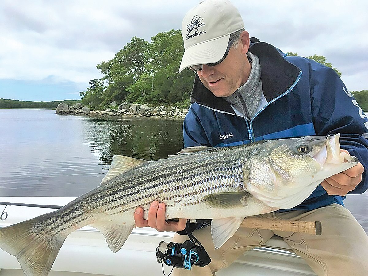 Peter Jenkins, owner of The Saltwater Edge, Middletown, is co-sponsoring a ten-week on-line seminar series on striped bass fishing with Surfcaster’s Journal.