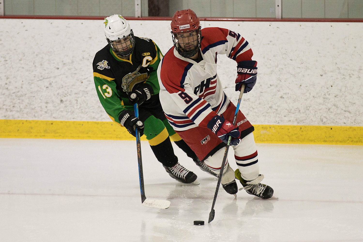 James LeBreux looks toward a teammate while preparing to make a pass.