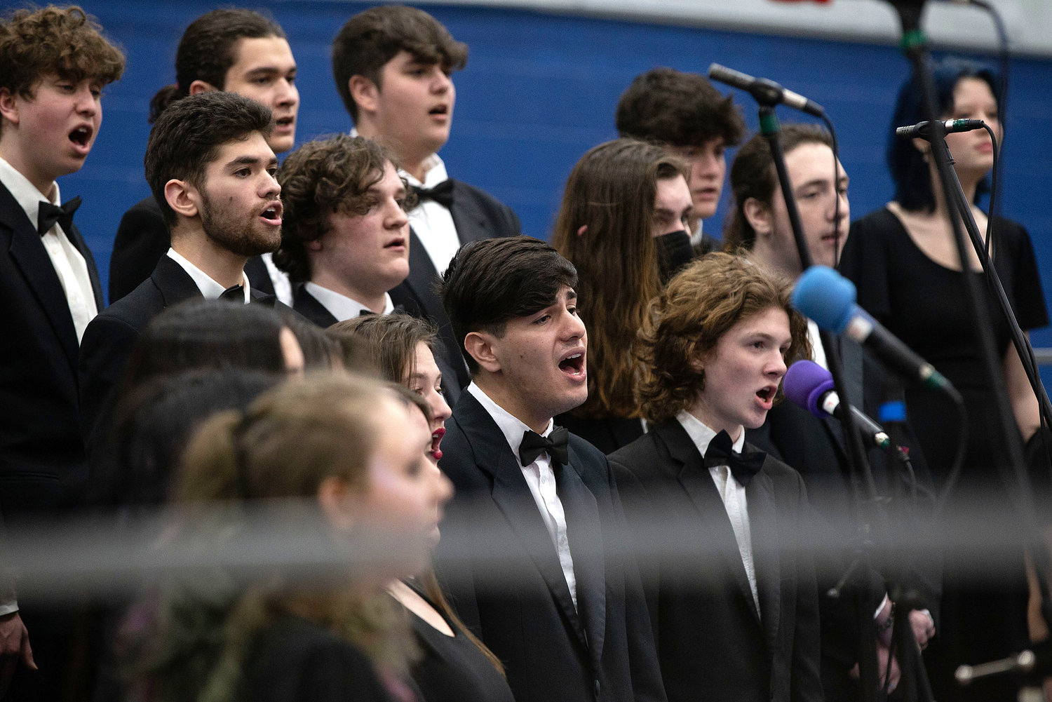 The Mt. Hope High School Chorus and the Vocal Ensemble sing “The Rainbow Connection” and “Here Comes the Sun.”