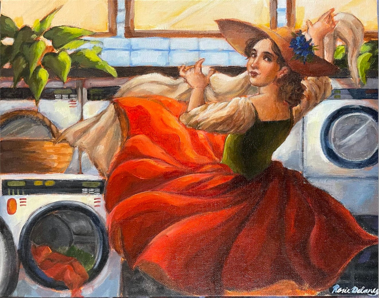 Rosie Delaney's "Laundry Day, 1750"