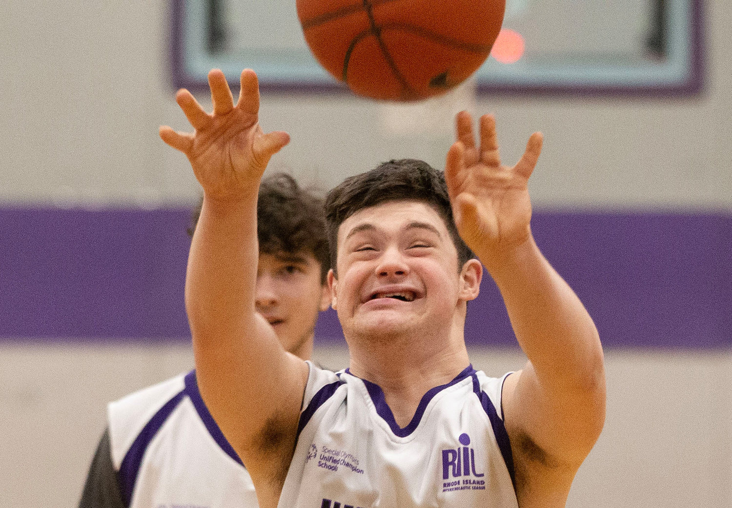 Mason Conte shoots a jumper, during the Huskies loss to Rogers Thursday March, 16.