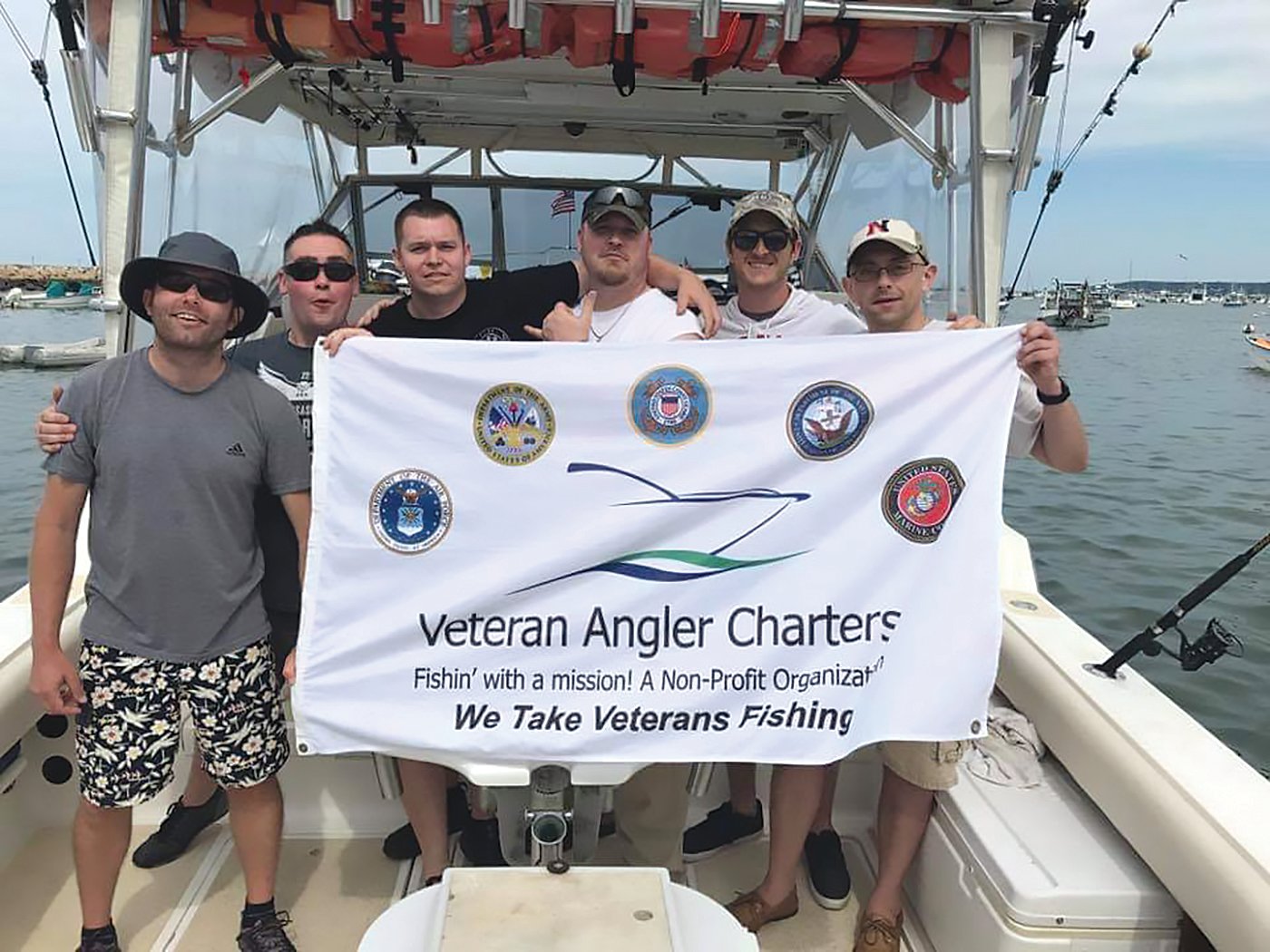 Veterans often charter River Rebel Charters of Bristol to fish for free as part of the Veteran Angler Charters program.