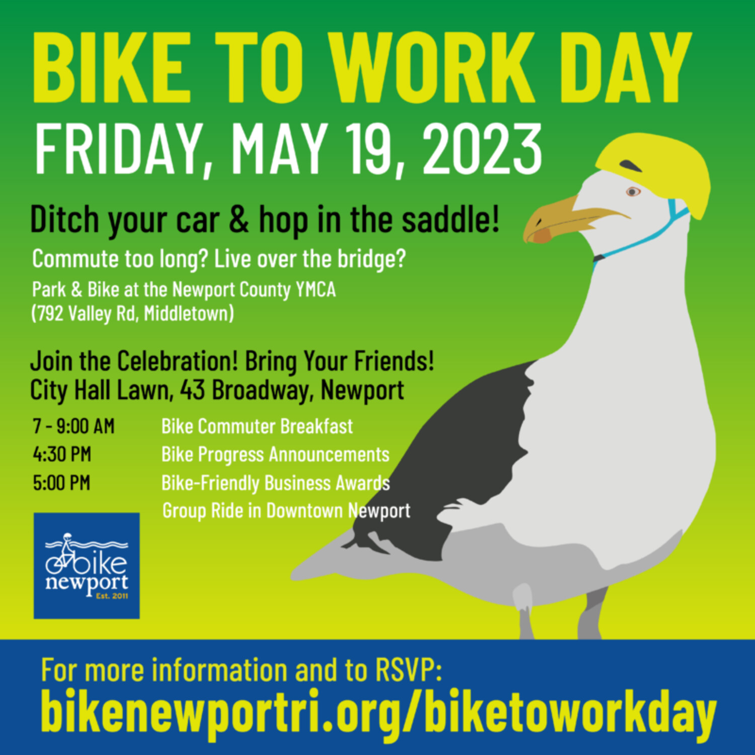 Bike Newport's Bike to Work Day Celebration News