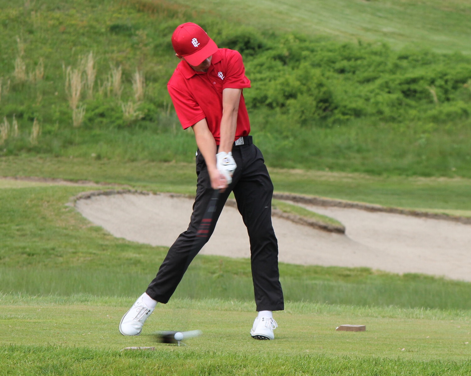 Nathan Carter led the EPHS golf team to a sweep of Portsmouth and Bay View May 17 at Green Valley Country Club.