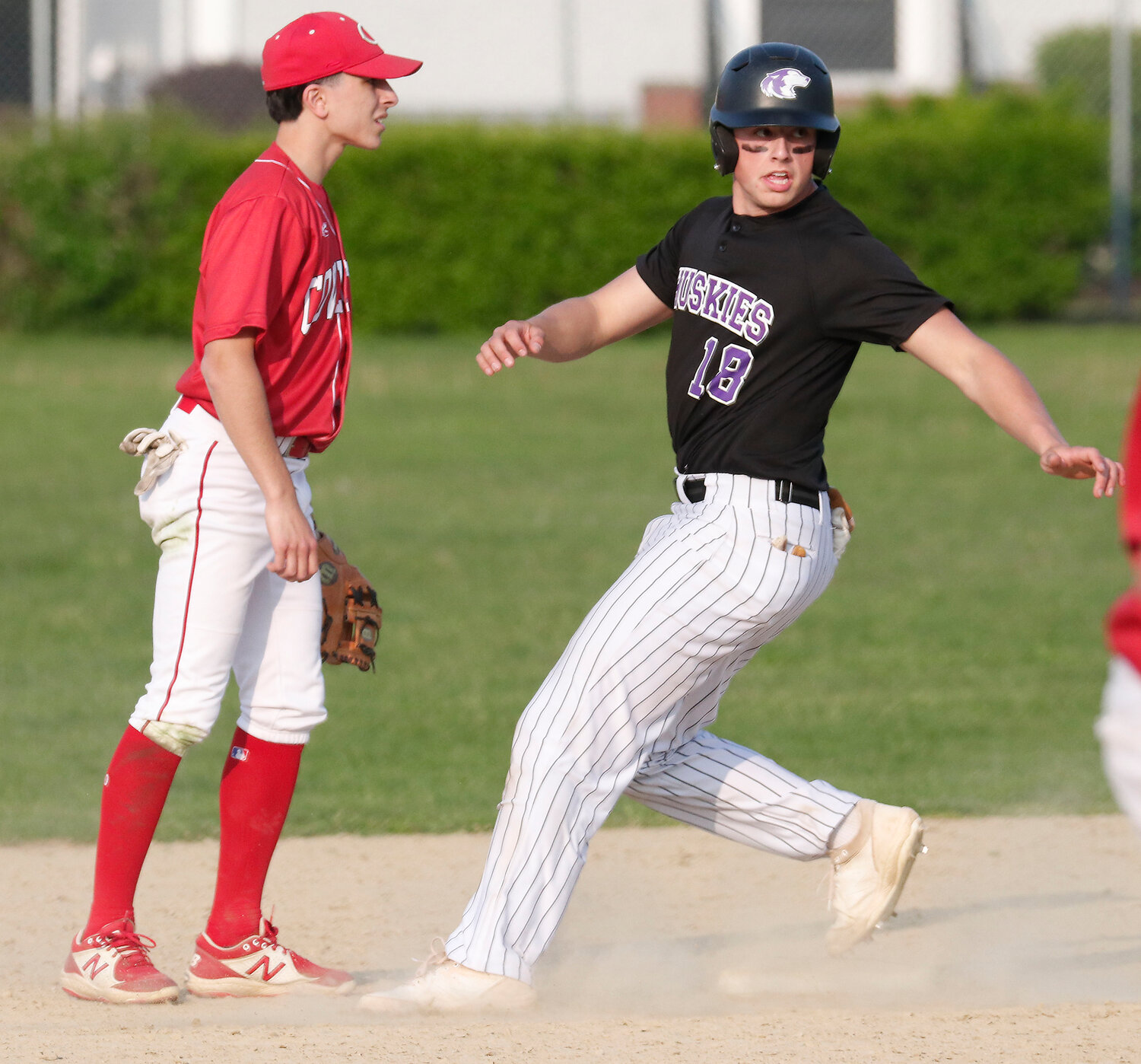 Catcher Matt Gale walked and ran to second on a single by Lucas Andreozzi in the seventh inning.
