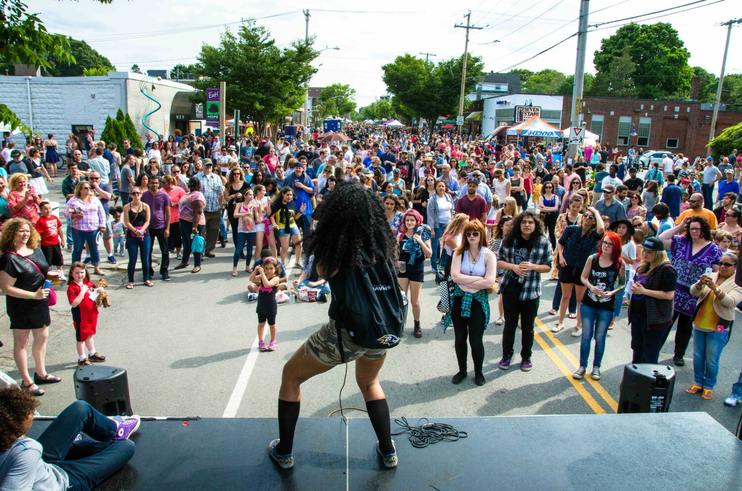 The Hope Street Block Party Stage in 2019.