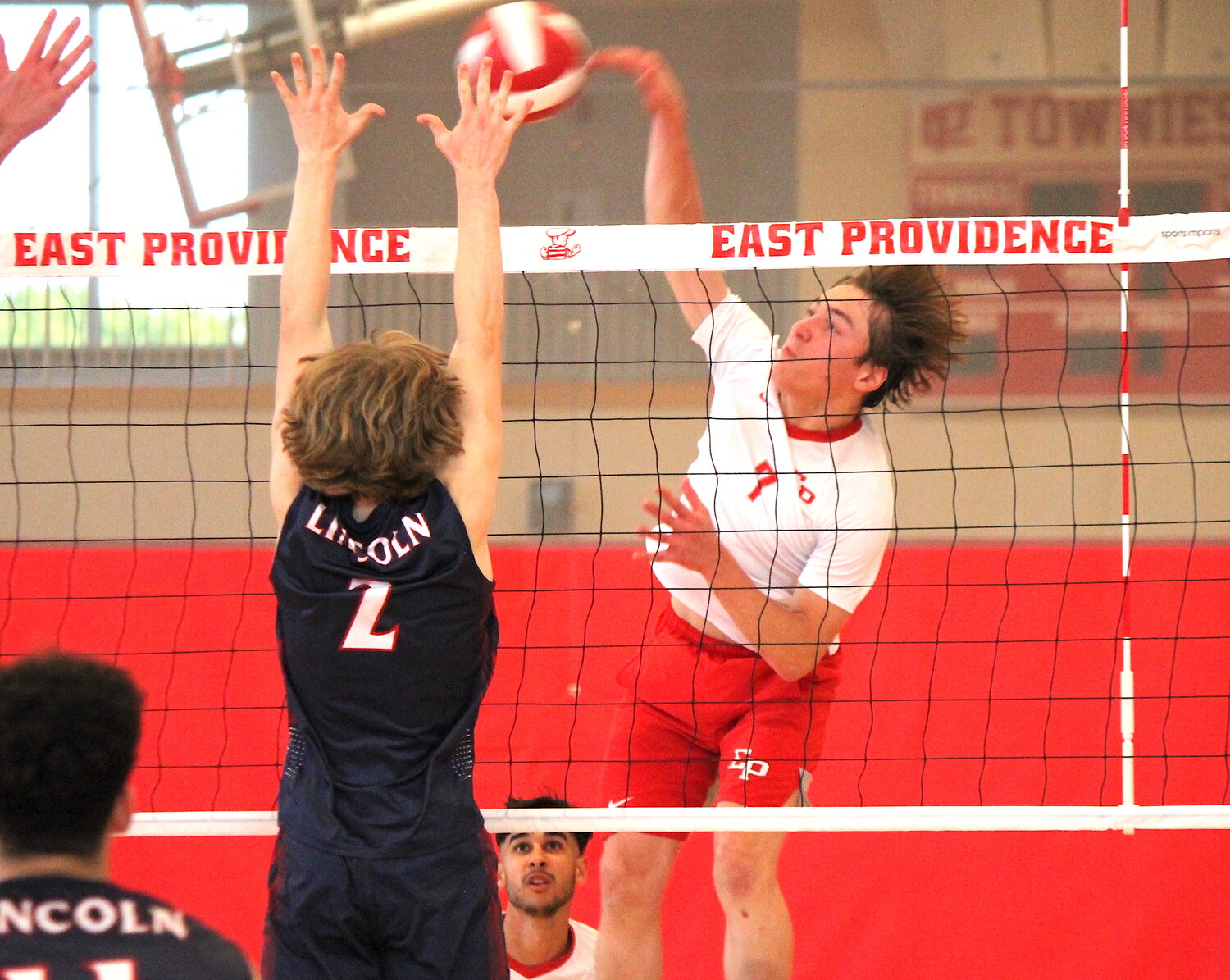 DJ Lepine led the Townies with 15 kills in their loss to the Lions.