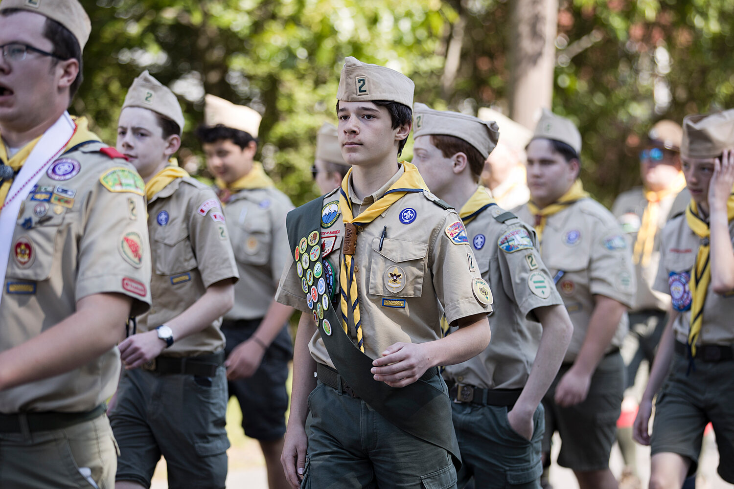Members of Barrington Boy Scout's Troop 2.