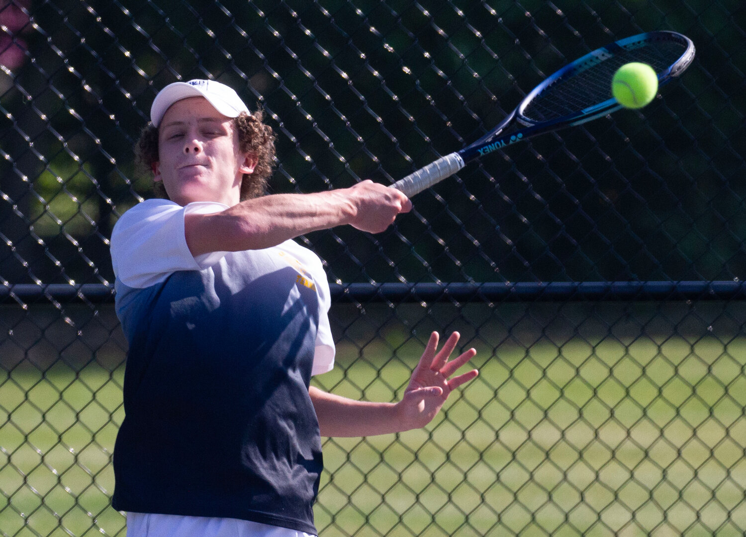 Barrington's Charlie Martin won his match as second singles and helped the Eagles advance to the state finals.