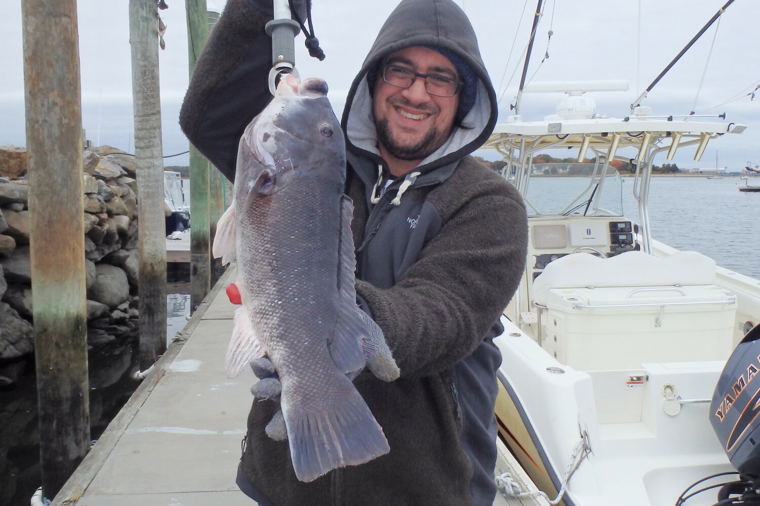 Angler Geoff Monti had no trouble catching his limit of tautog off Newport last fall.
