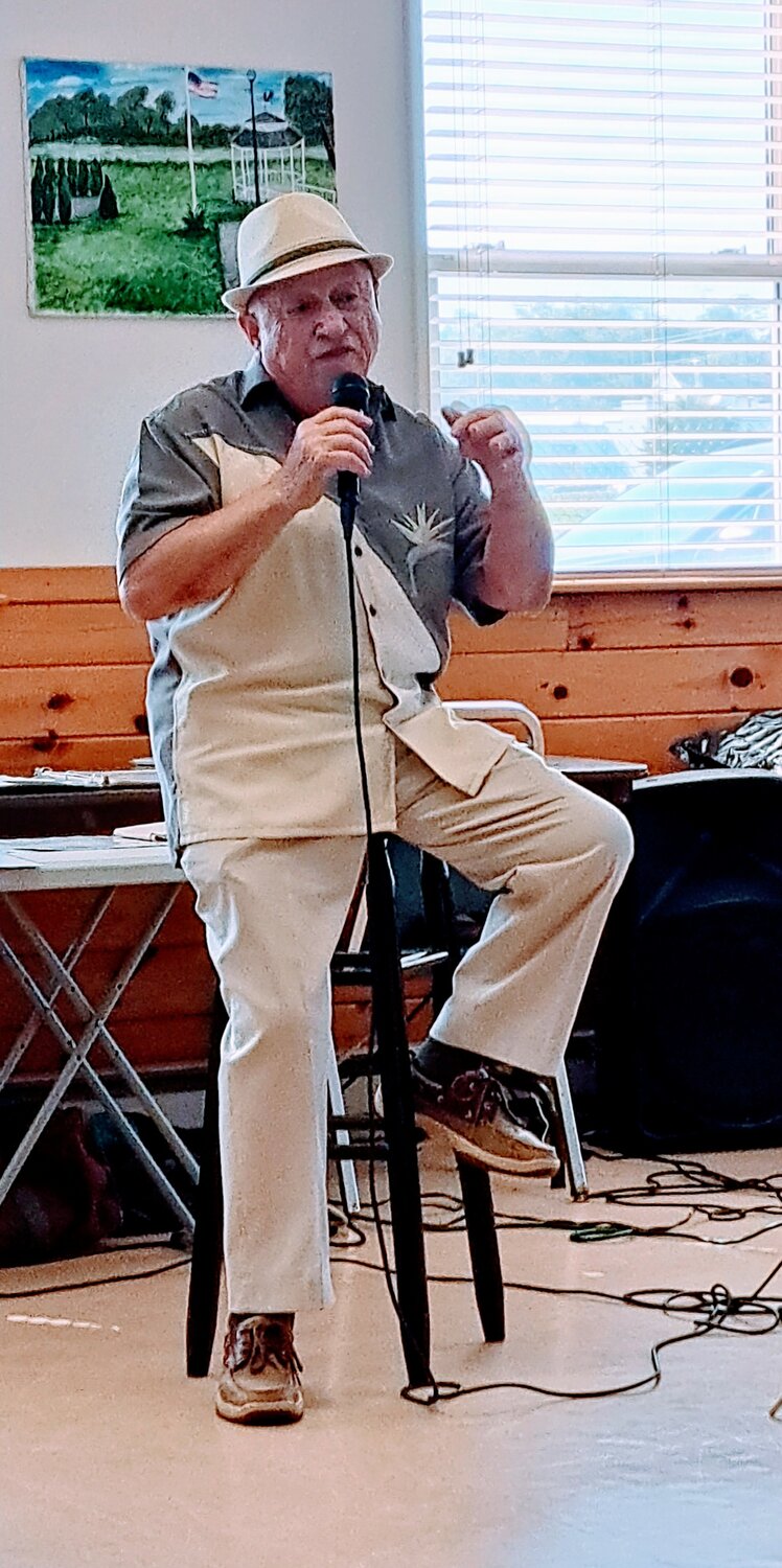 Entertainer Kenny Marrocco was in top form singing some classic songs of yesteryear much to the delight of all those who attended the annual Warren Senior Center picnic.