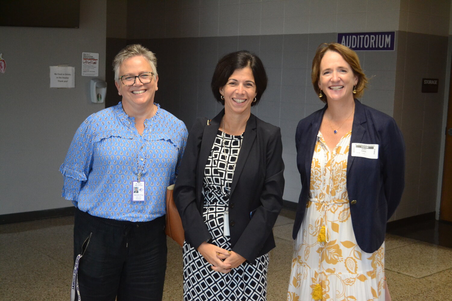 Mt. Hope Principal Michelle King, Superintendent Ana Riley, and School Committee Chairperson Nicky Piper provided a tour of the building this past Friday to discuss why they feel a $200 million bond is necessary for the district.