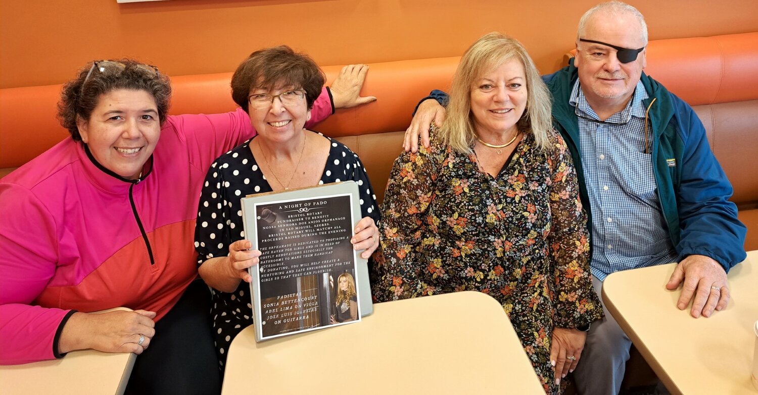 Bristol Rotary Club members left-right Maria Cesario, Mary Jo Tavares, Cidalia Rodrigues, and Lou Victorino are spearheading a fundraiser for a children's orphanage in the Azores.