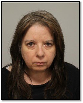 Lisa Cory as she appeared in her booking photo.
