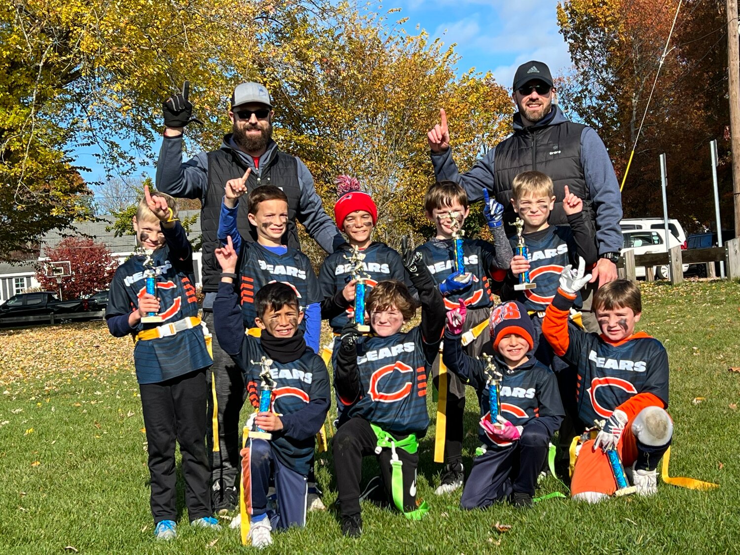 The Bears finished the season undefeated and won the 8U Division Championship.