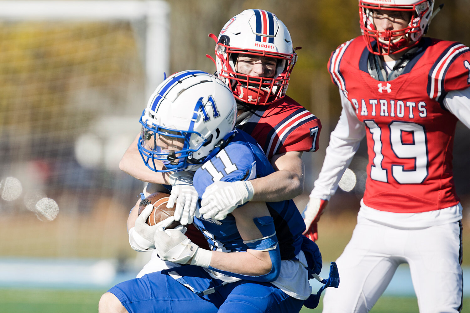 Christopher Wilkie wraps up a Middletown running back.