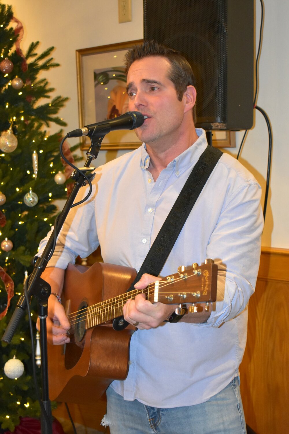 Bristol's own Jon Tyler was in his element during Saturday's Kickoff to Christmas Community Aid Drive event.