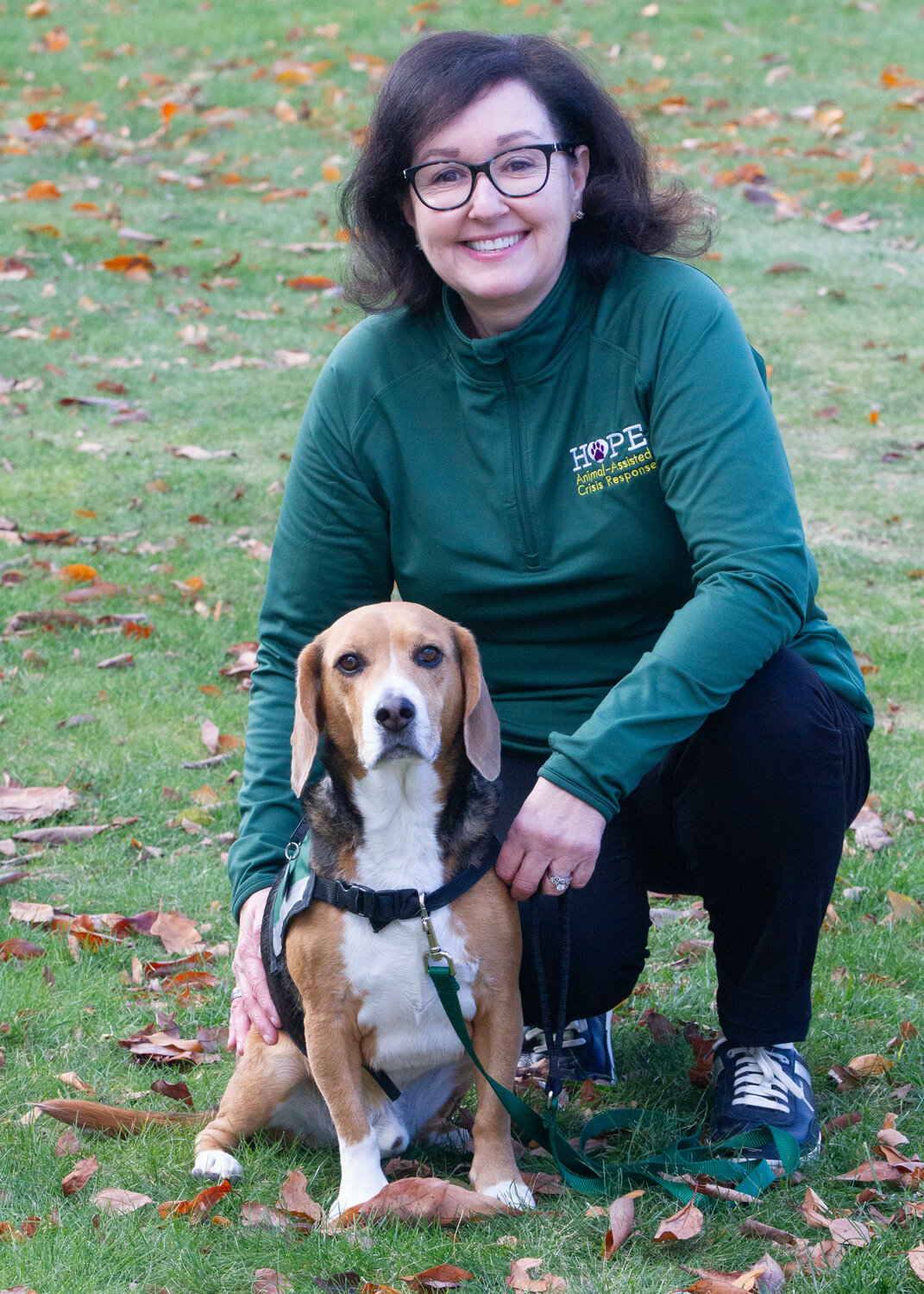 Brody, a mild-mannered Beagle, traveled to Lewiston, Maine with his partner and chauffeur, Diane Lambert.