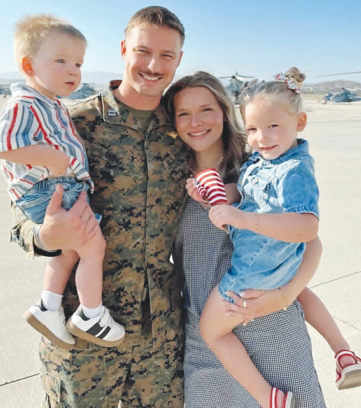 Marine reunited with family following overseas deployment - Washington County Enterprise