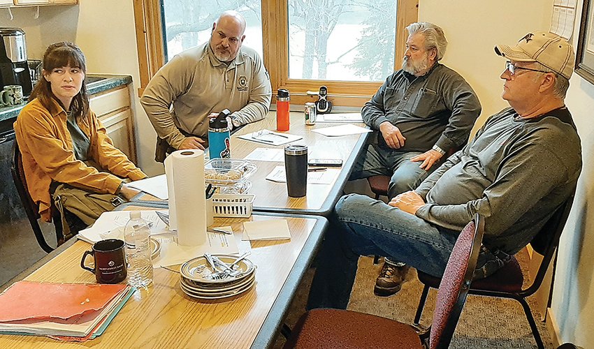 Amie Adams, author of The Observer: The Life and Writings of Bernt Olaf Wolden,  met with Emmet County Board Director Eric Anderson and board members Dave Enerson and Kim Swanson last spring to discuss her research for her book. The Observer  is available for $20 at the Emmet County Nature Center and all proceeds go to the Nature Center. Adams will also have the book available at the Emmet County Nature Center banquet Saturday, March 18 at the Estherville Elks Lodge.