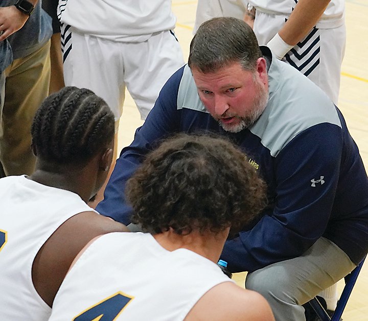 Iowa Lakes Head Coach Troy Larson and his squad are headed to the NJCAA Div. II Tournament in Danville, Ill. next week. The Lakers play at 1 p.m. next Wednesday.  Photo by David Swartz