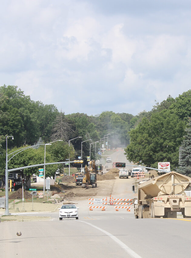 Construction continues on half-mile hill/Highway 9 in Estherville.