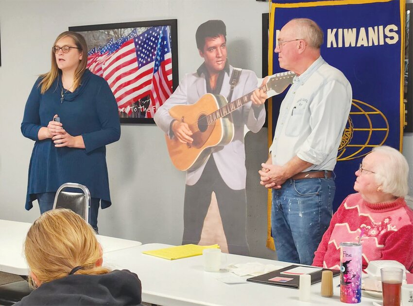Brittney Kroenke, Elvis and Roy Gage were special guest speakers at last Friday&rsquo;s Emmet County Historical Society meeting.
