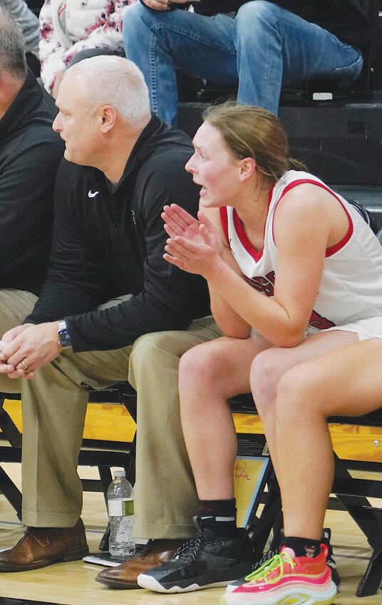 Haylee Stokes and her dad Scott Stokes, assistant ELC girls&rsquo; basketball coach, have spent a lot of time together honing Haylee&rsquo;s skills. Haylee now holds the school record for career points, assists and steals.