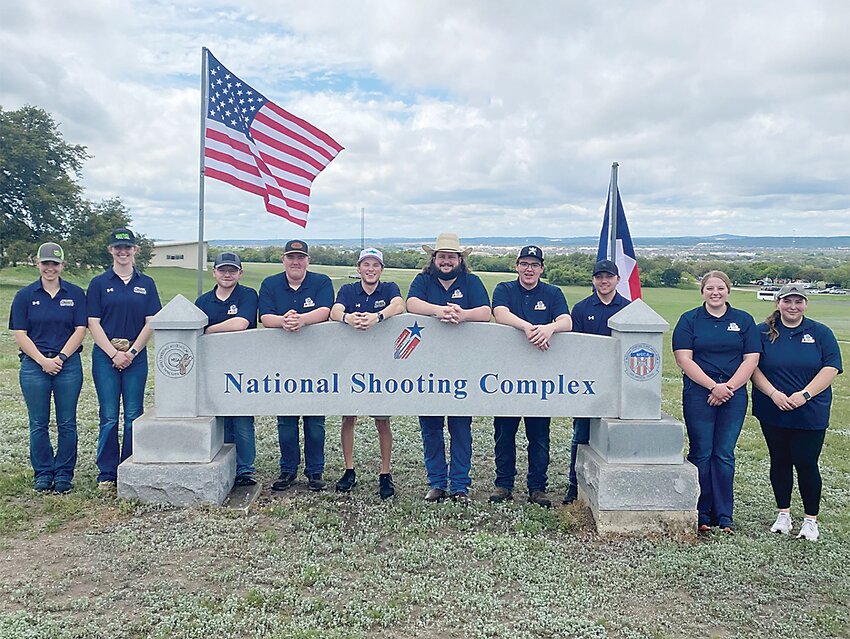 Attending the Nationals Shooting Tournament for Iowa Lakes last week were, from left, Kendall Umscheid, Haily Green, Hunter Thilges, Brady Abkes, Chase Young, Wyatt Schwenker, Taylor Schifflett, Cameron Fick, Haley Dodge, Mackenzie Schnetzer,