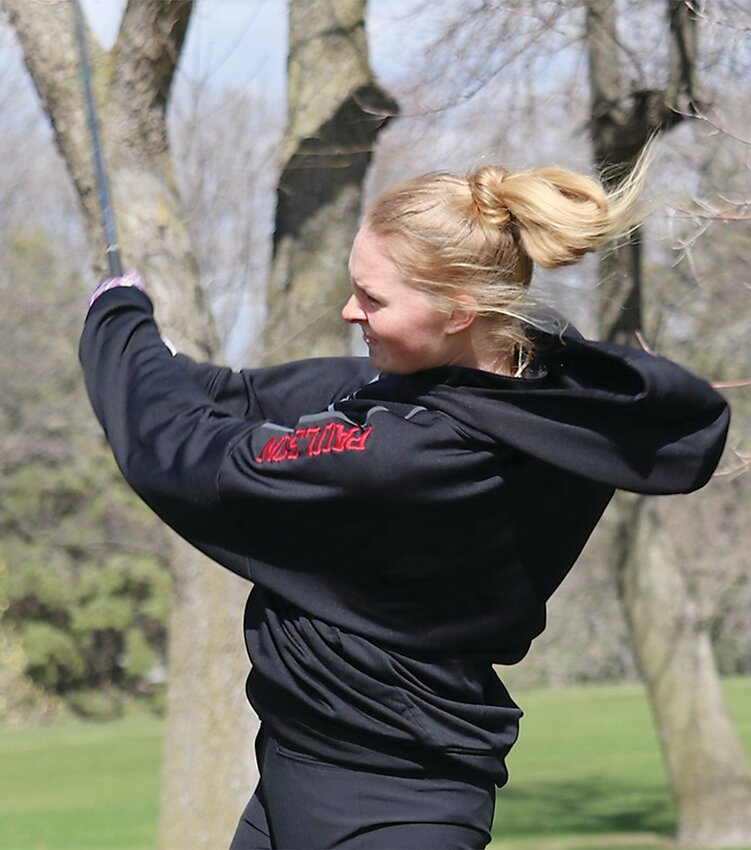 ELC’s Emily Paulson took third place at the 2024 Lakes Conference Girls Golf Meet on Monday.