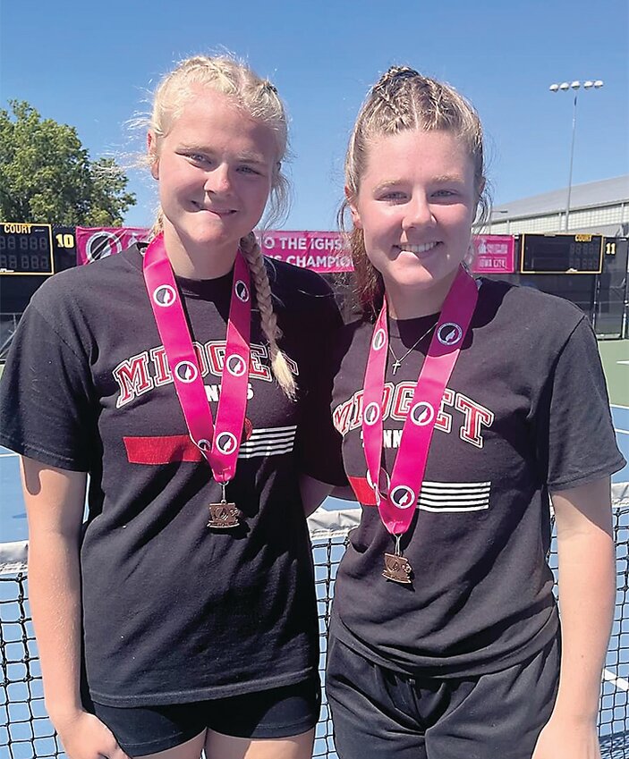 ELC seniors Jersie Nitchals and Kennedy Paul placed fourth at the Class 1A State Doubles Tennis Tournament last week in Iowa City.