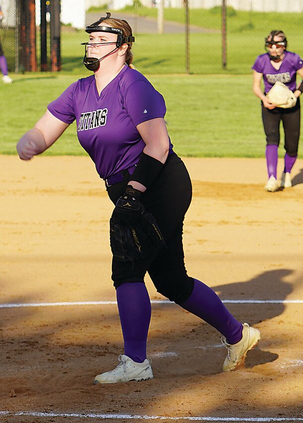 GT/RA junior Addie Rutter has handled much of the pitching duties for the Titans this season.